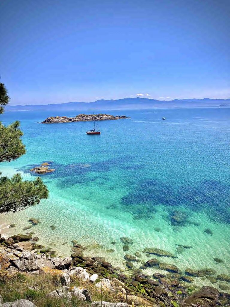 Praia da Nossa Senhora, Islas Cíes, Vigo, Galicia.